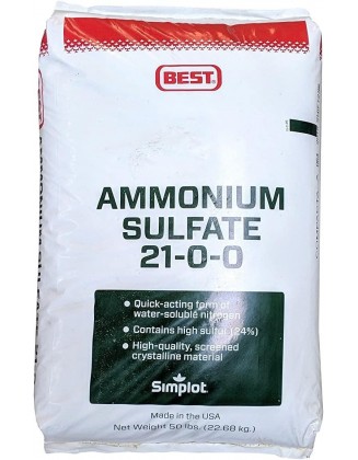 Ammonium Sulfate 21-0-0 Fertilizer Greenway Biotech  50 Pounds