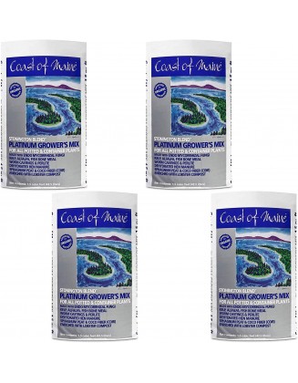 Coast of Maine CMSBO15 Stonington Blend Organic Growers Mix with All Natural Oceanic Ingredients for Planters and Pots, 1.5 Cubic Feet (4 Pack)