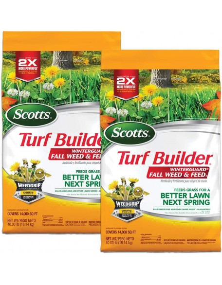 Scotts Turf Builder WinterGuard Fall Weed & Feed 3 - 5,000 sq. ft., 2-Pack